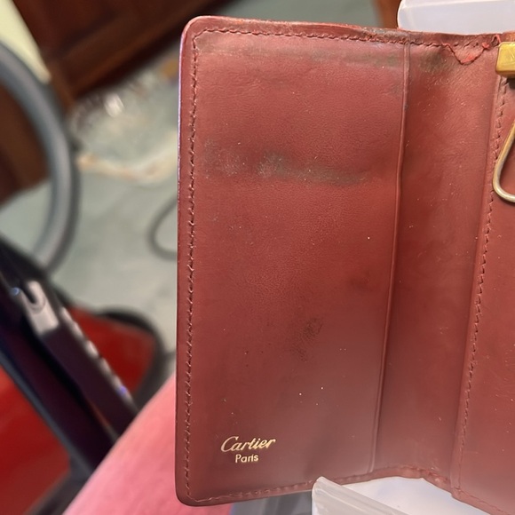 Cartier  Key Holder   6 key case holder EUC burgundy cognac all in original cond - Picture 11 of 17